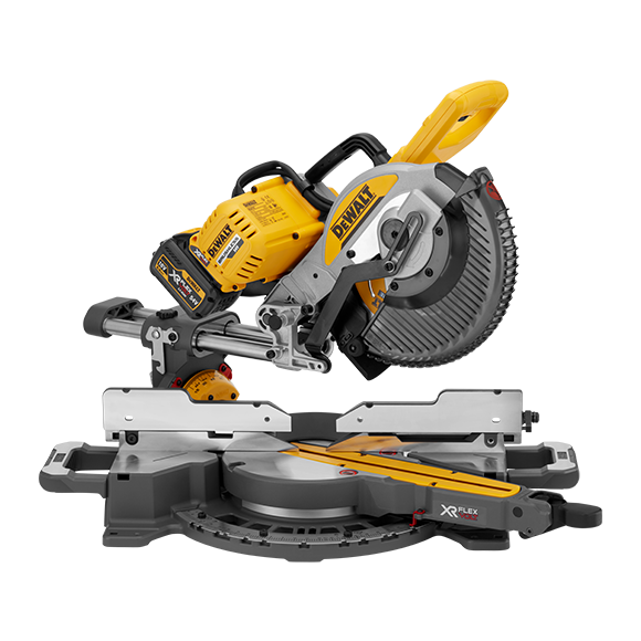 DCS727T2 60V MAX / 2.0AH FLEXVOLT 254mm(10") 슬라이딩 각도절단기 (톱날포함)