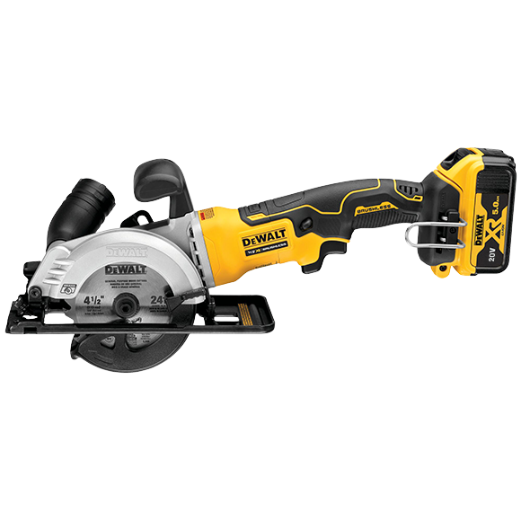 DCS571P2 20V MAX / 5.0Ah XR 브러쉬리스 컴팩트 115mm(4.5") 원형톱