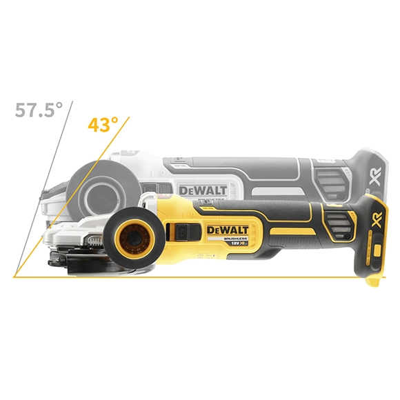 DCG405FN 20V MAX 브러쉬리스 플랫헤드 그라인더 (베어툴)