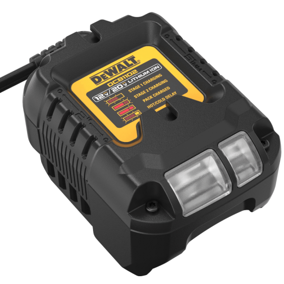 DCB1102 리튬이온 컴팩트 충전기, 12-20V 겸용, 2A