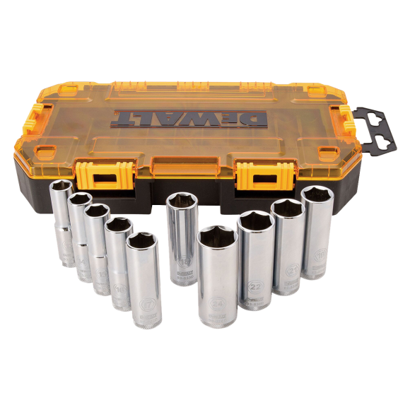 DWMT73815 1/2 Drive 롱소켓 세트 10PCS (Metric)