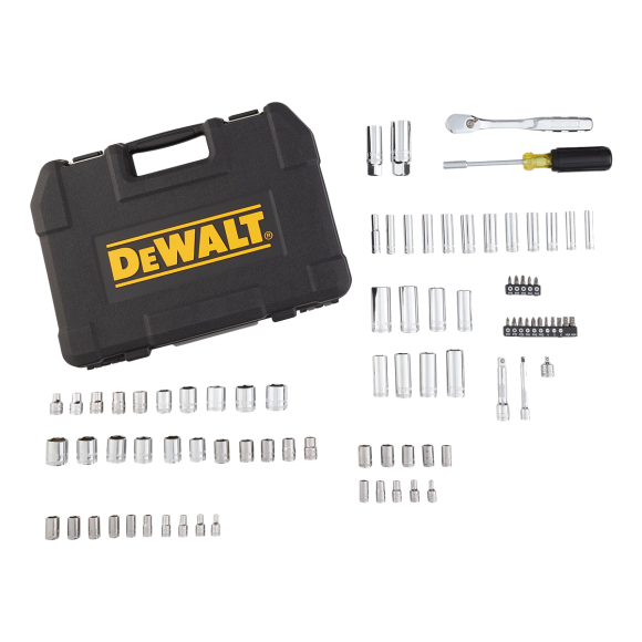 DWMT81531 3/8 & 1/4 Drive 소켓 세트 84PCS (Metric & SAE)