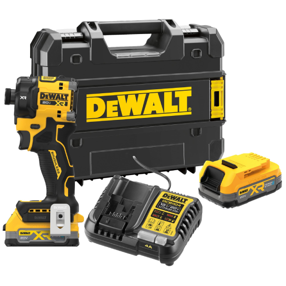 DCF870E2T 20V MAX XR 브러쉬리스 유압식 임팩트 드라이버 (파워스택 1.7Ah *2, TSTAK)