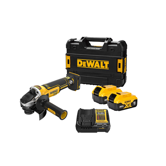 DCG4051P2T 20V MAX XR 브러쉬리스 125mm(5") 그라인더 (5.0 Ah x2, TSTAK)