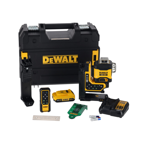 DCLE34035D1 20V MAX XR 원격 제어 3x360º 그린레이저 키트(2.0 Ah x 1)