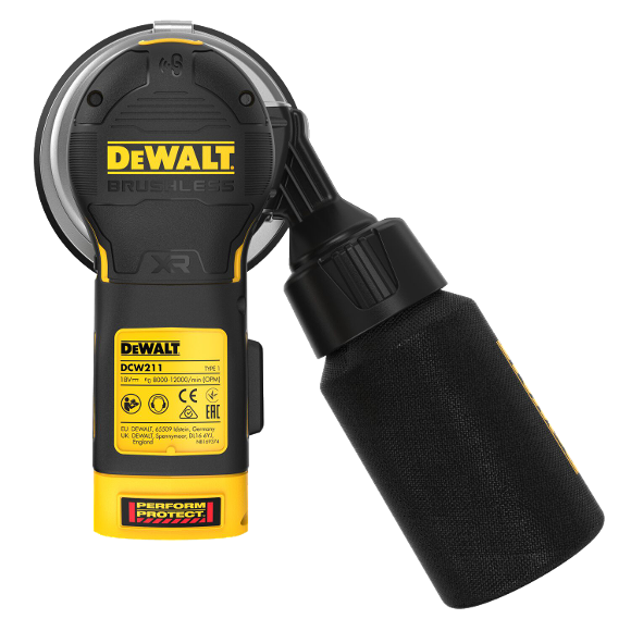 DCW211N 20V MAX XR 브러쉬리스 저진동 원형 샌더 (베어툴)